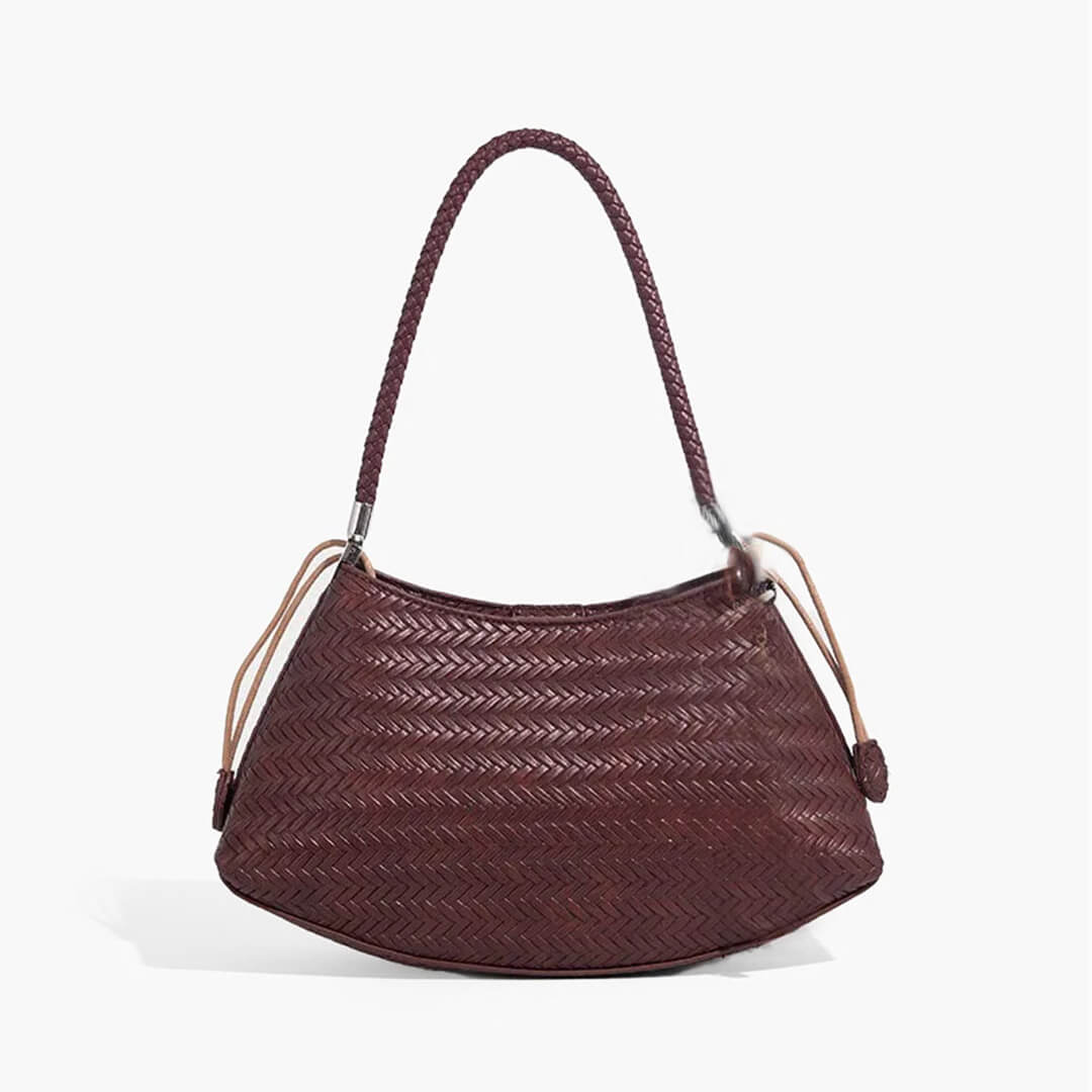 Alya Woven Crescent Shoulder Bag