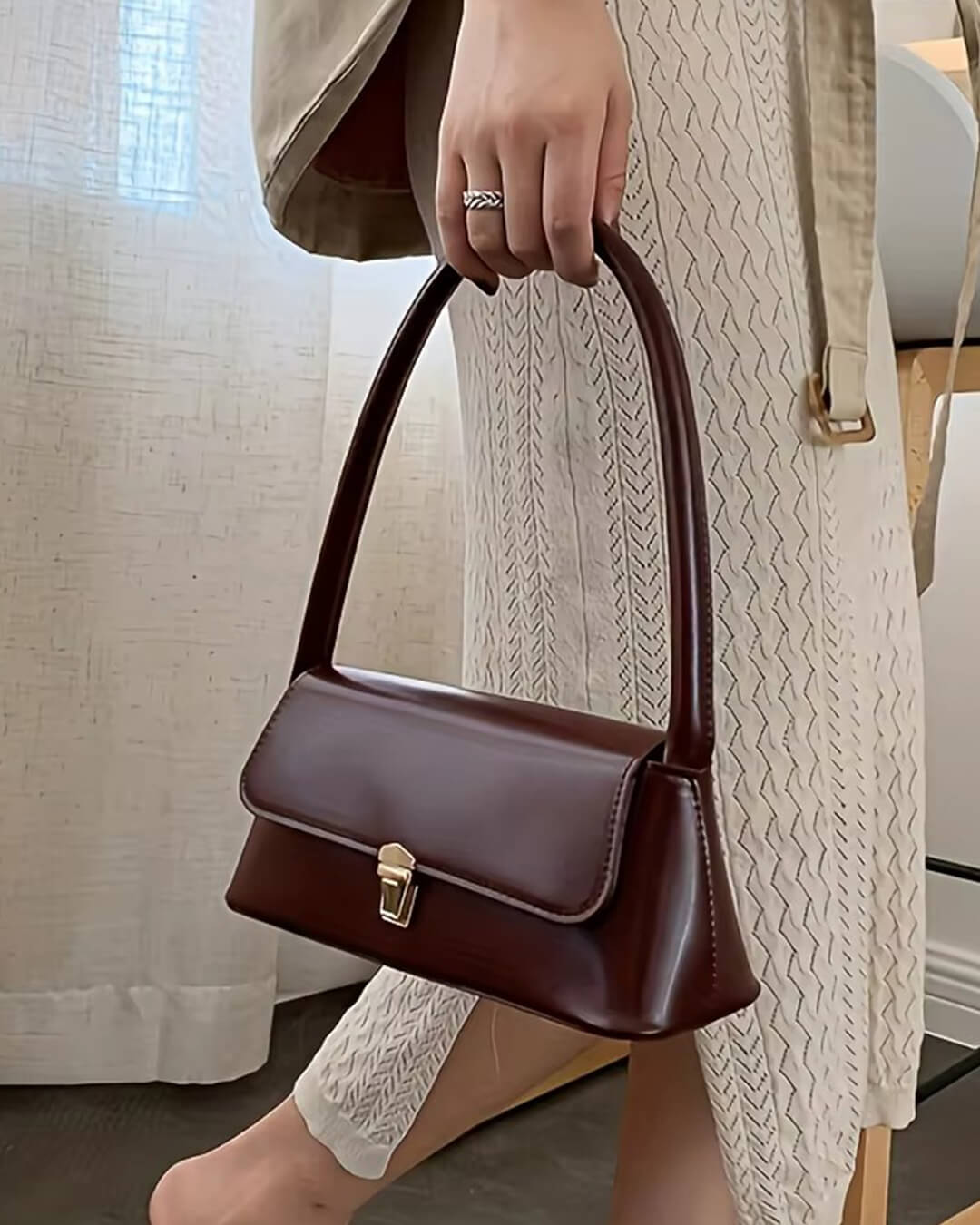 Amelie Vintage Top Handle Handbag
