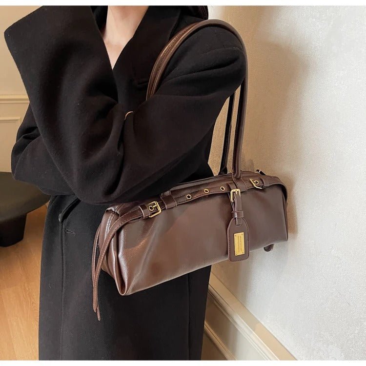 Audrey Vintage Barrel Shoulder Bag