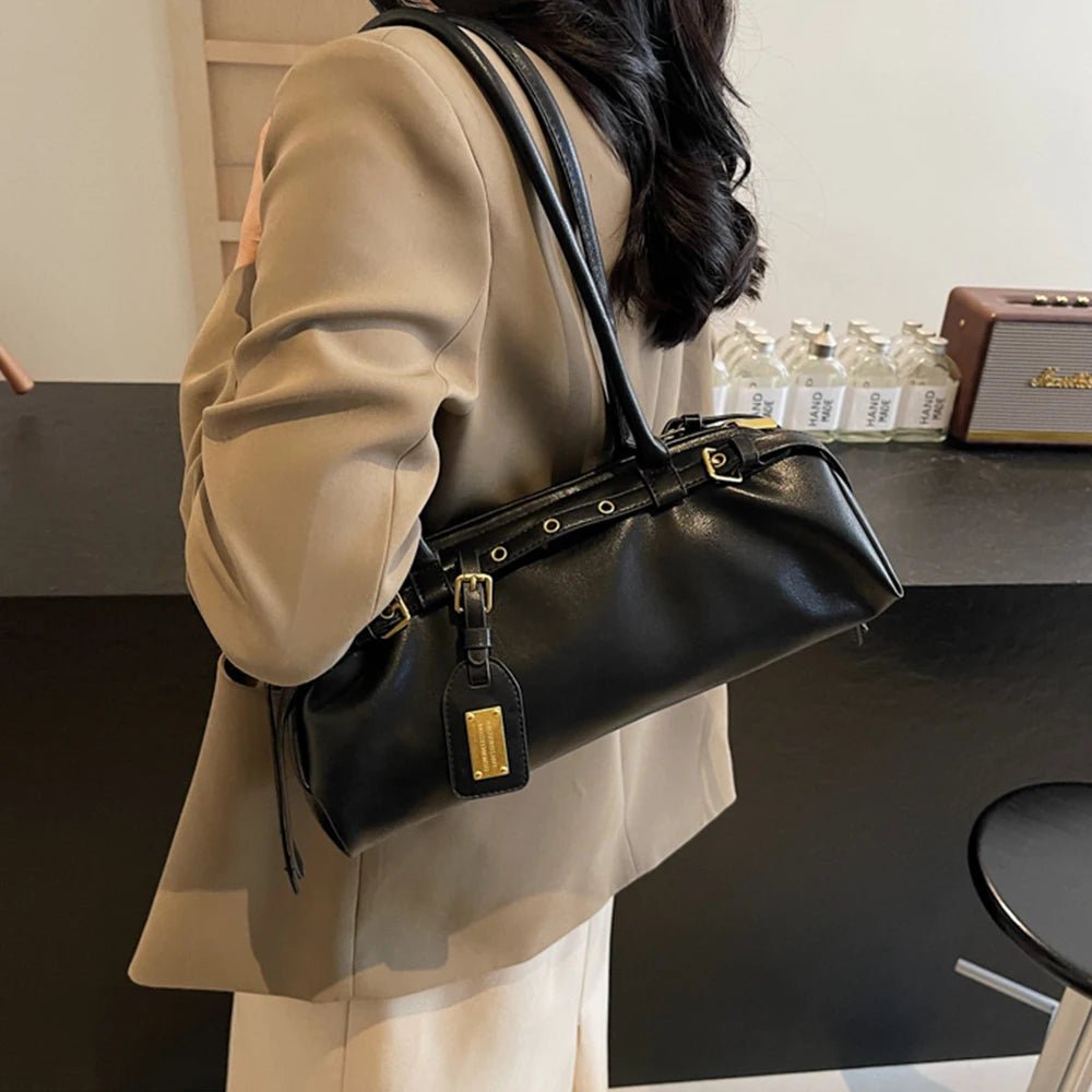 Audrey Vintage Barrel Shoulder Bag