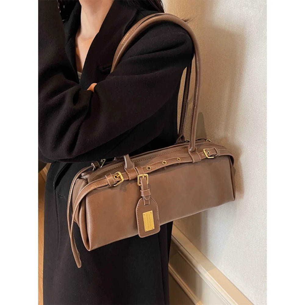 Audrey Vintage Barrel Shoulder Bag