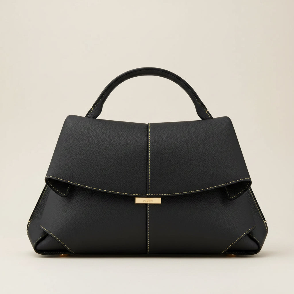Aveline Structured Leather Handbag