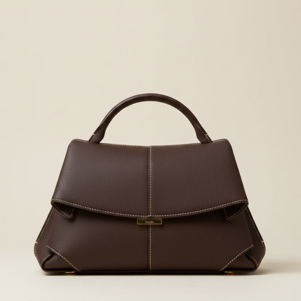 Aveline Structured Leather Handbag