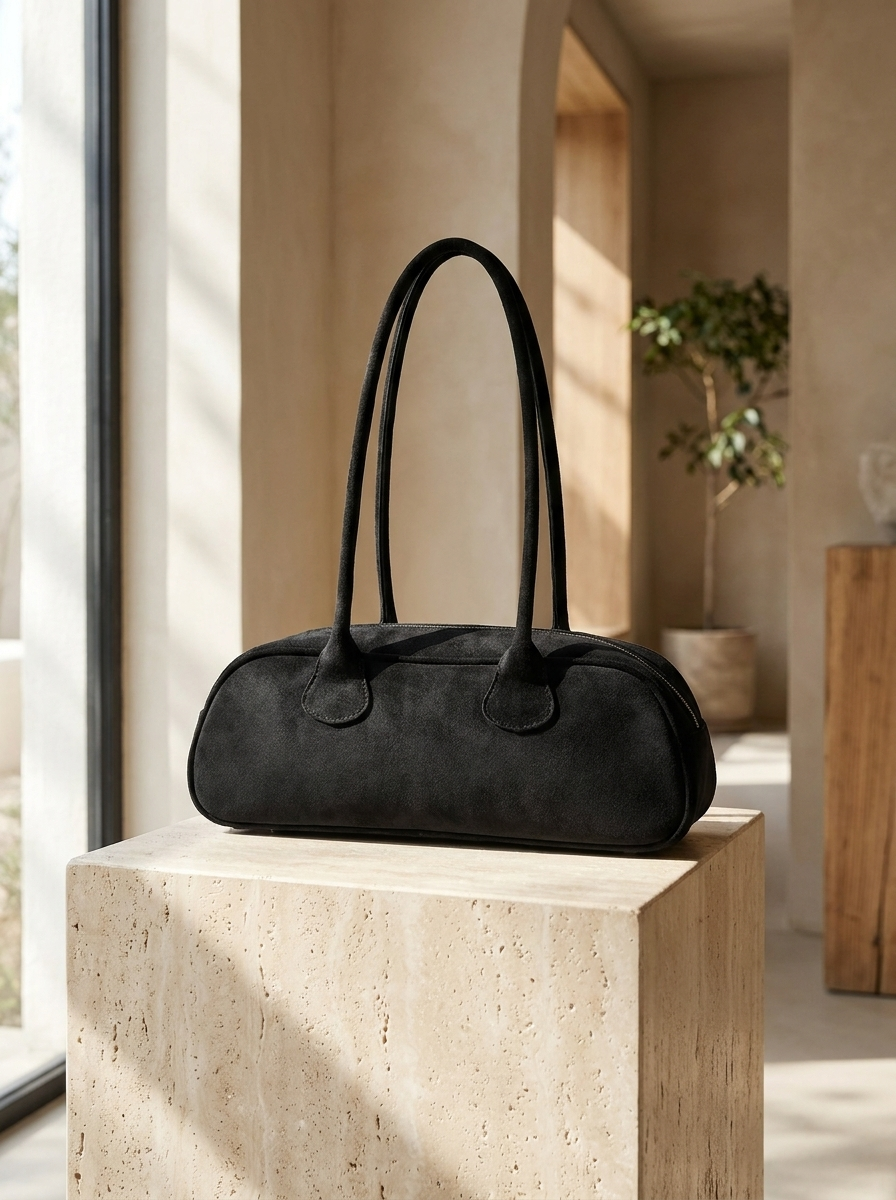 Aveline Suede Shoulder Handbag