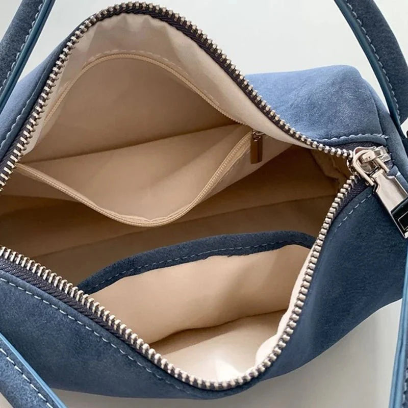 Bella Convertible Suede Shoulder Bag