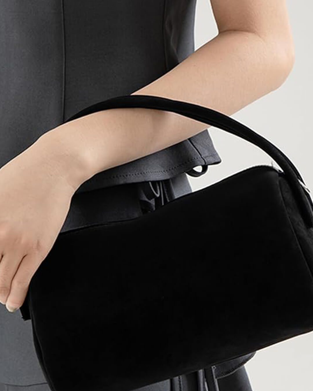 Bella Convertible Suede Shoulder Bag