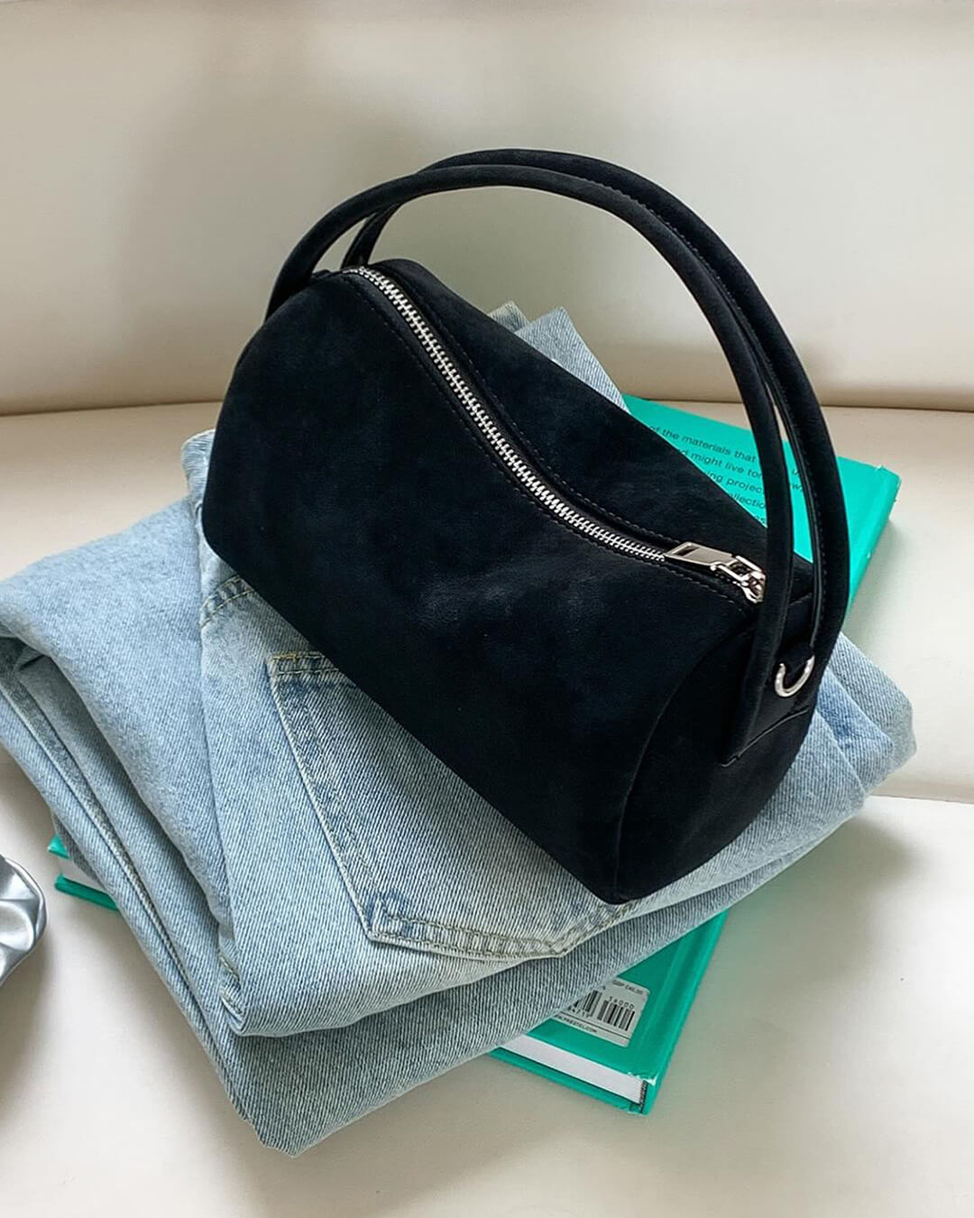 Bella Convertible Suede Shoulder Bag