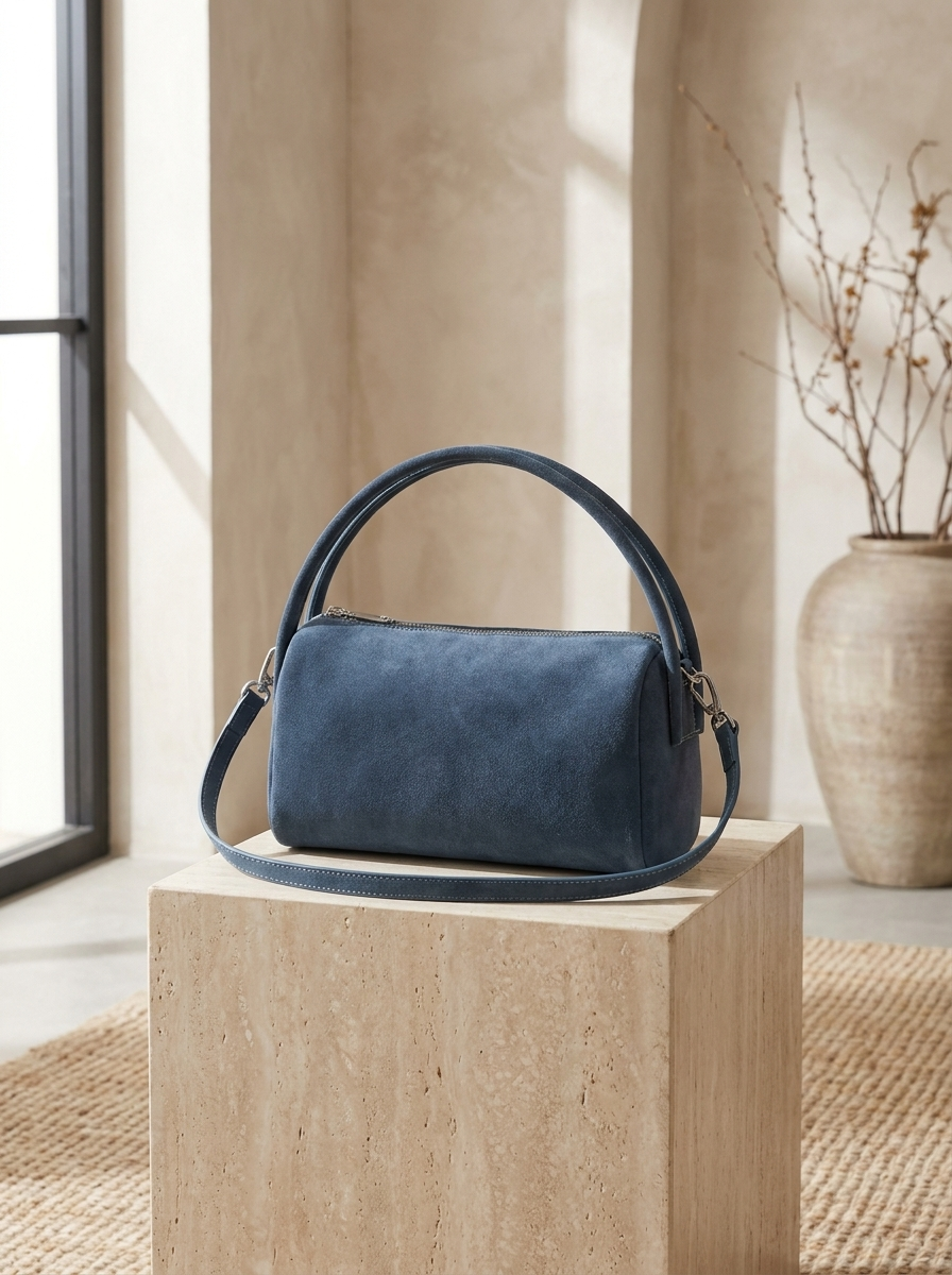 Bella Convertible Suede Shoulder Bag