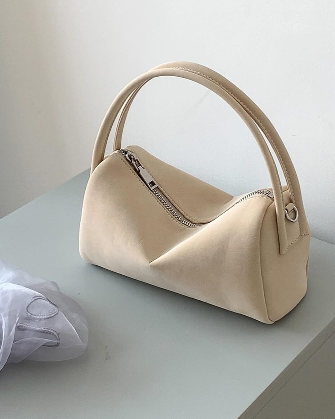 Bella Convertible Suede Shoulder Bag