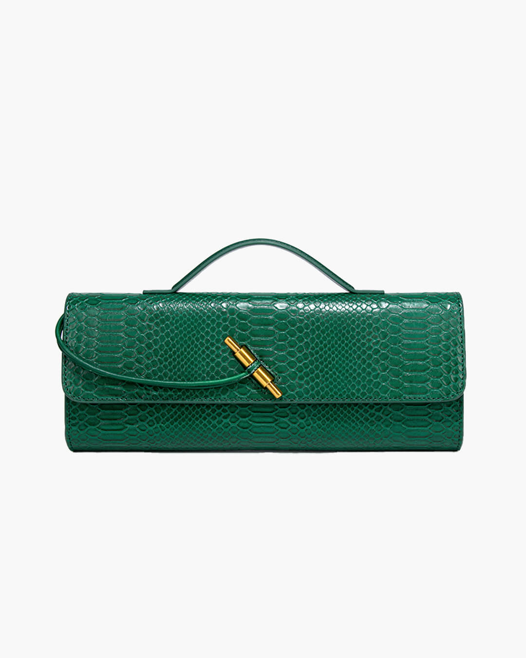 Bianca Croc-Embossed Evening Bag
