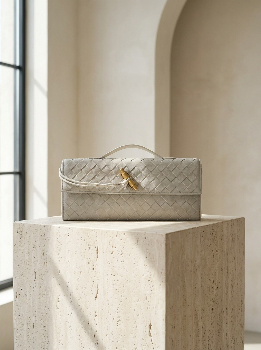 Bianca Woven Crossbody Clutch Bag