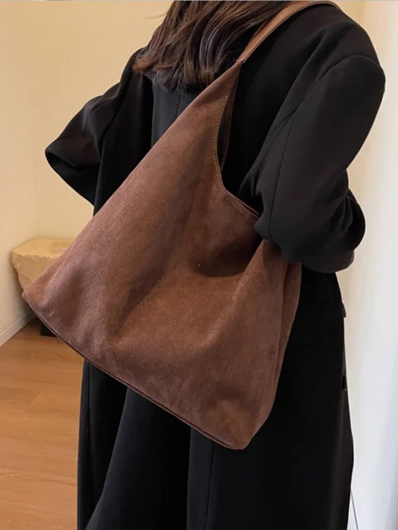 Celeste Suede Slouch Tote Bag