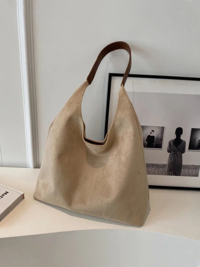 Celeste Suede Slouch Tote Bag