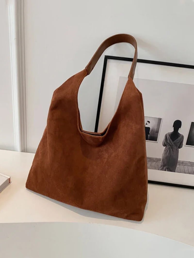 Celeste Suede Slouch Tote Bag