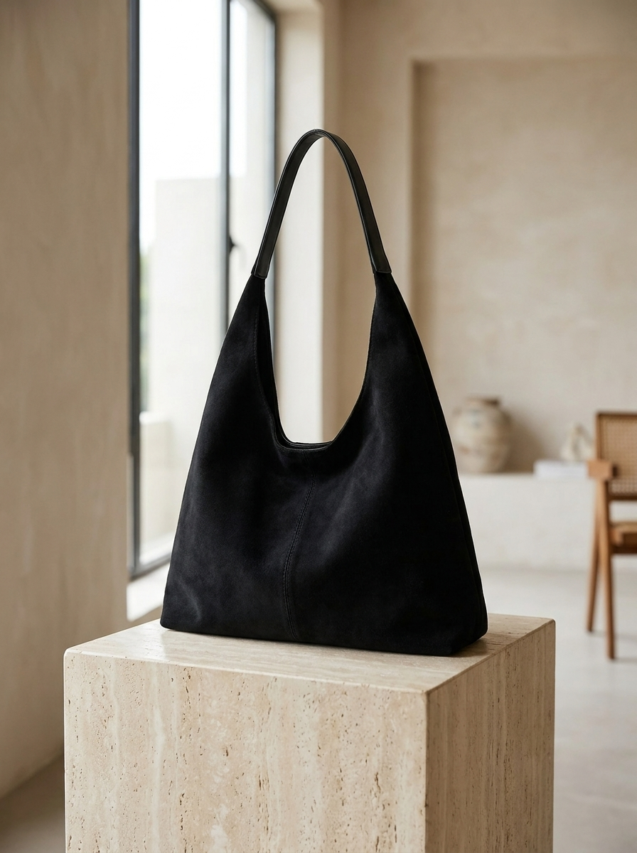 Celeste Suede Slouch Tote Bag