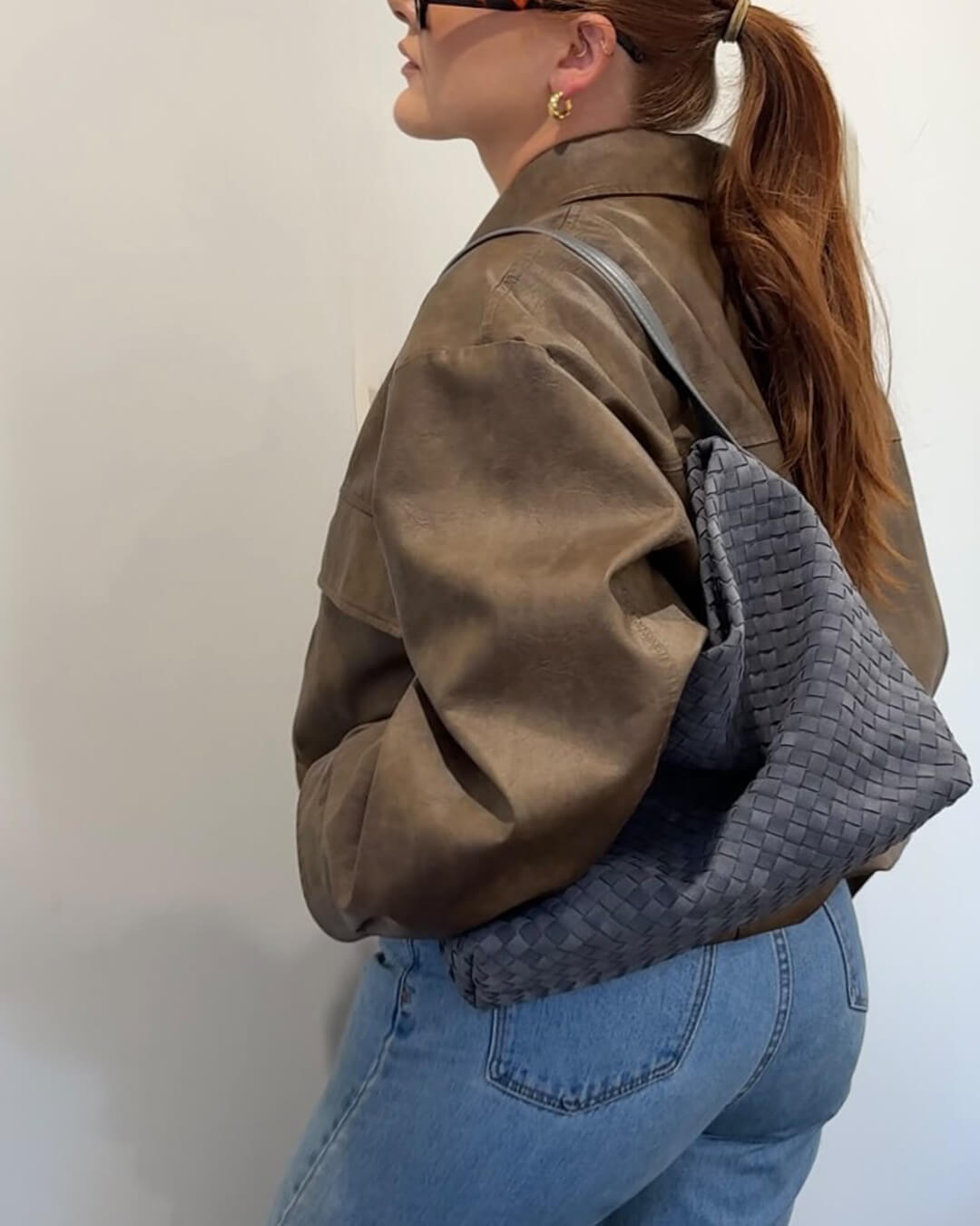 Chelsea Woven Hobo Tote Bag