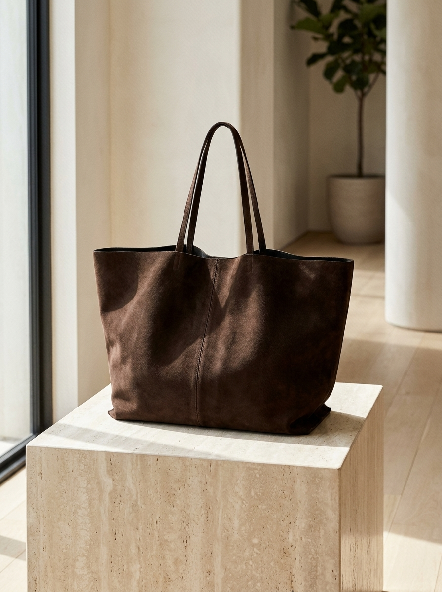 Cynthia Oversized Suede Tote Bag