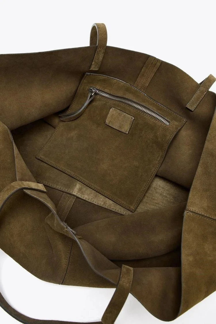 Cynthia Oversized Suede Tote Bag