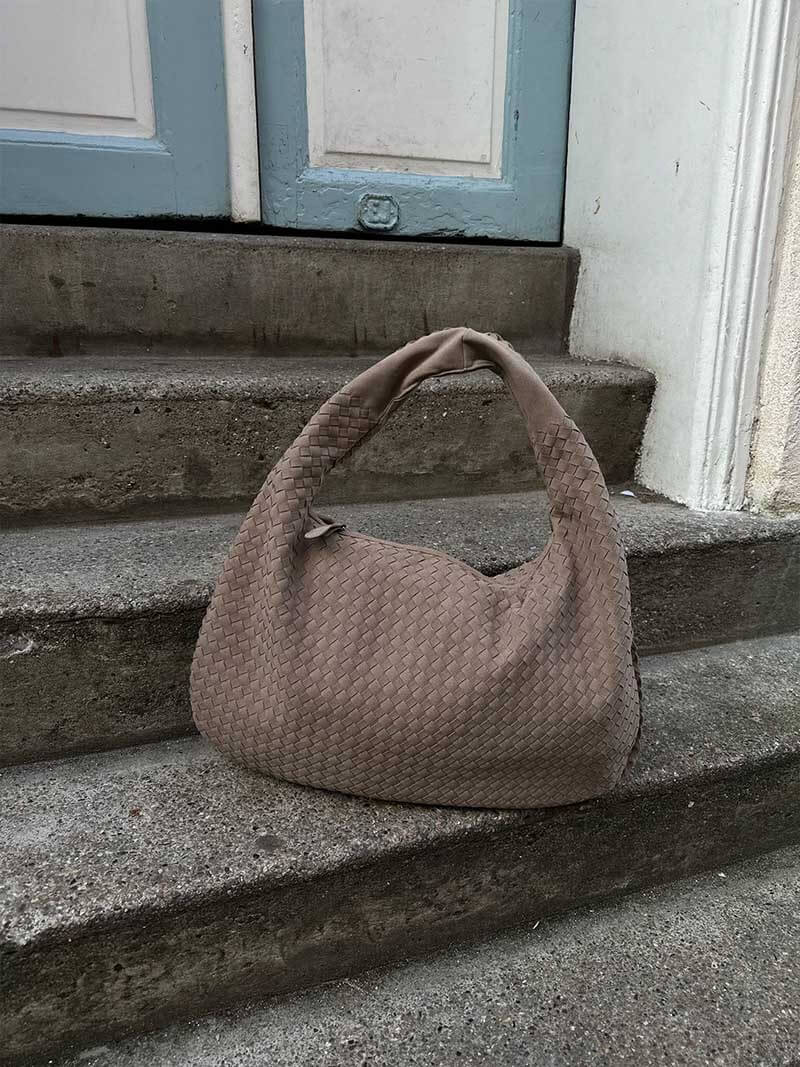 Elara Woven Hobo Handbag