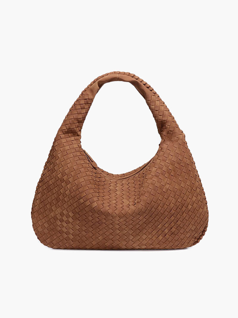 Elara Woven Hobo Handbag