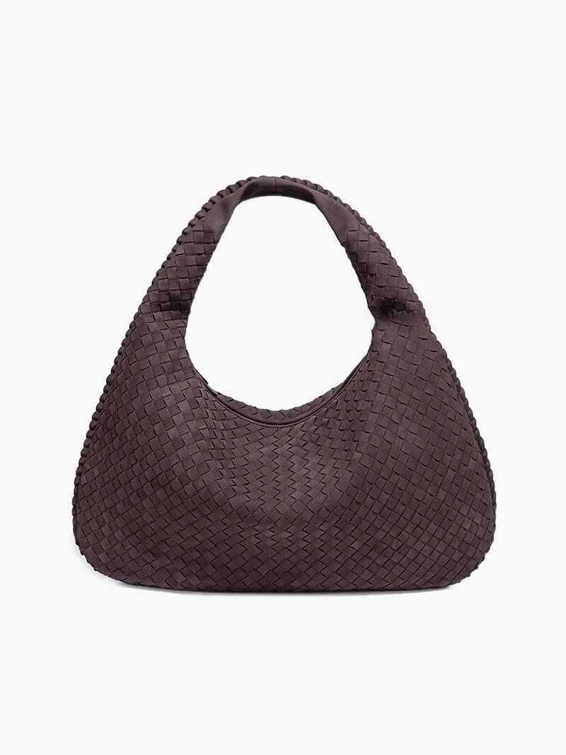 Elara Woven Hobo Handbag