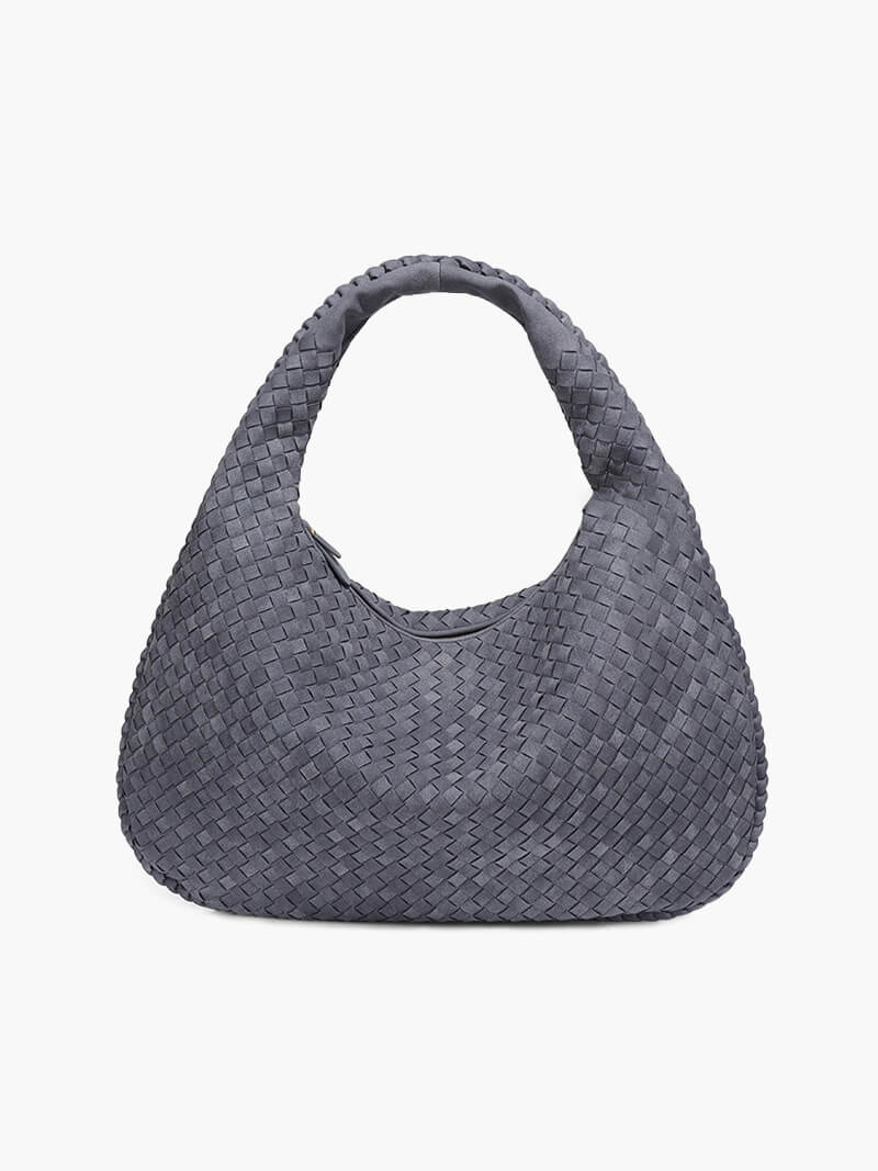 Elara Woven Hobo Handbag