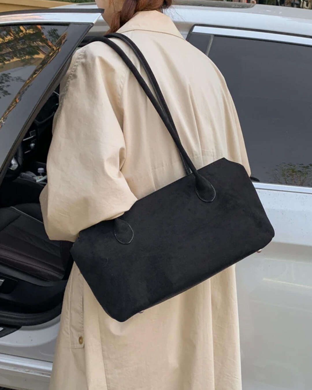 Elodie Suede Everyday Shoulder Bag