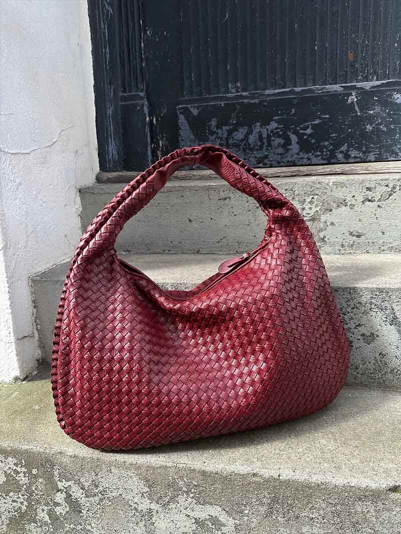 Isabella Woven Hobo Shoulder Bag