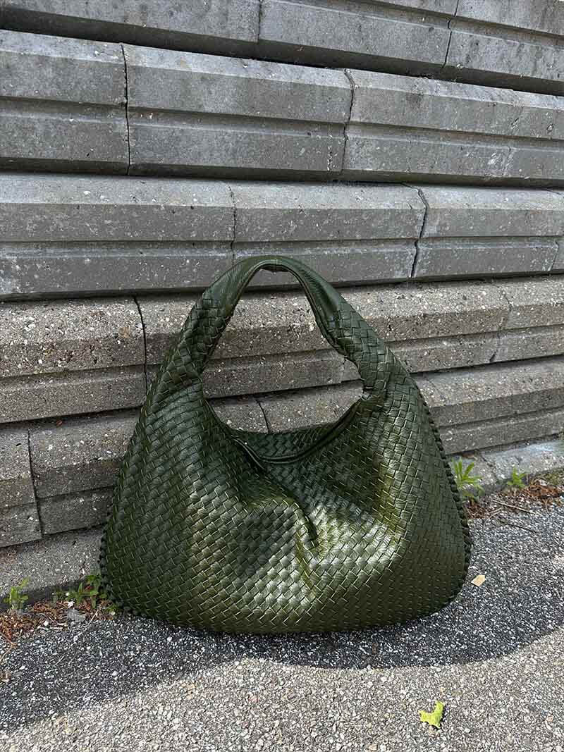 Isabella Woven Hobo Shoulder Bag