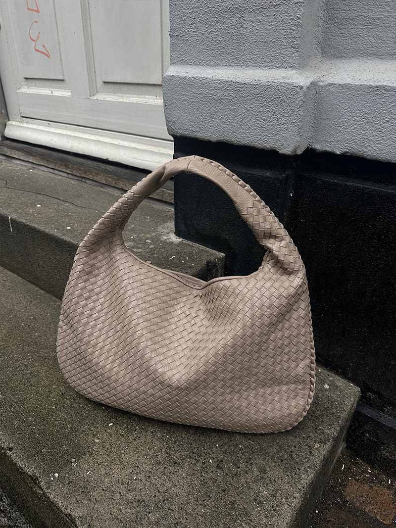 Isabella Woven Hobo Shoulder Bag