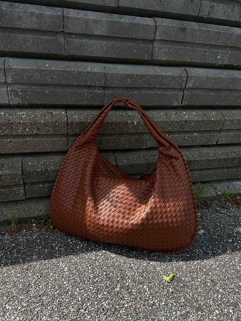 Isabella Woven Hobo Shoulder Bag
