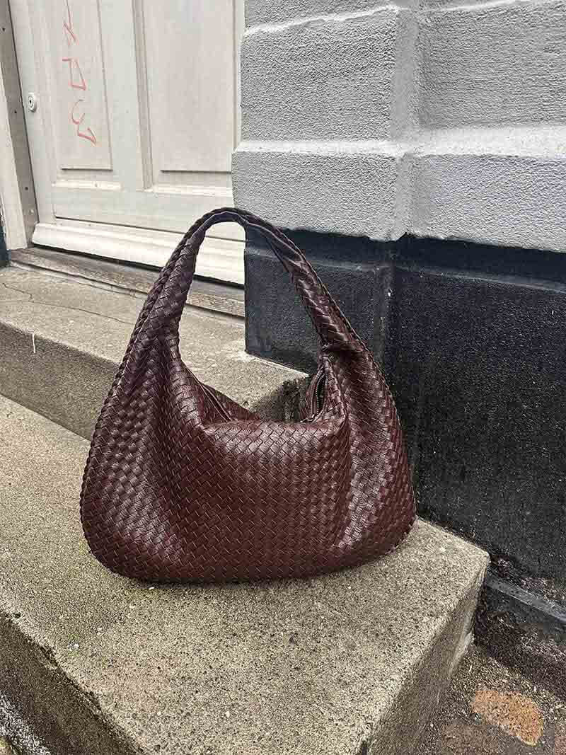 Isabella Woven Hobo Shoulder Bag