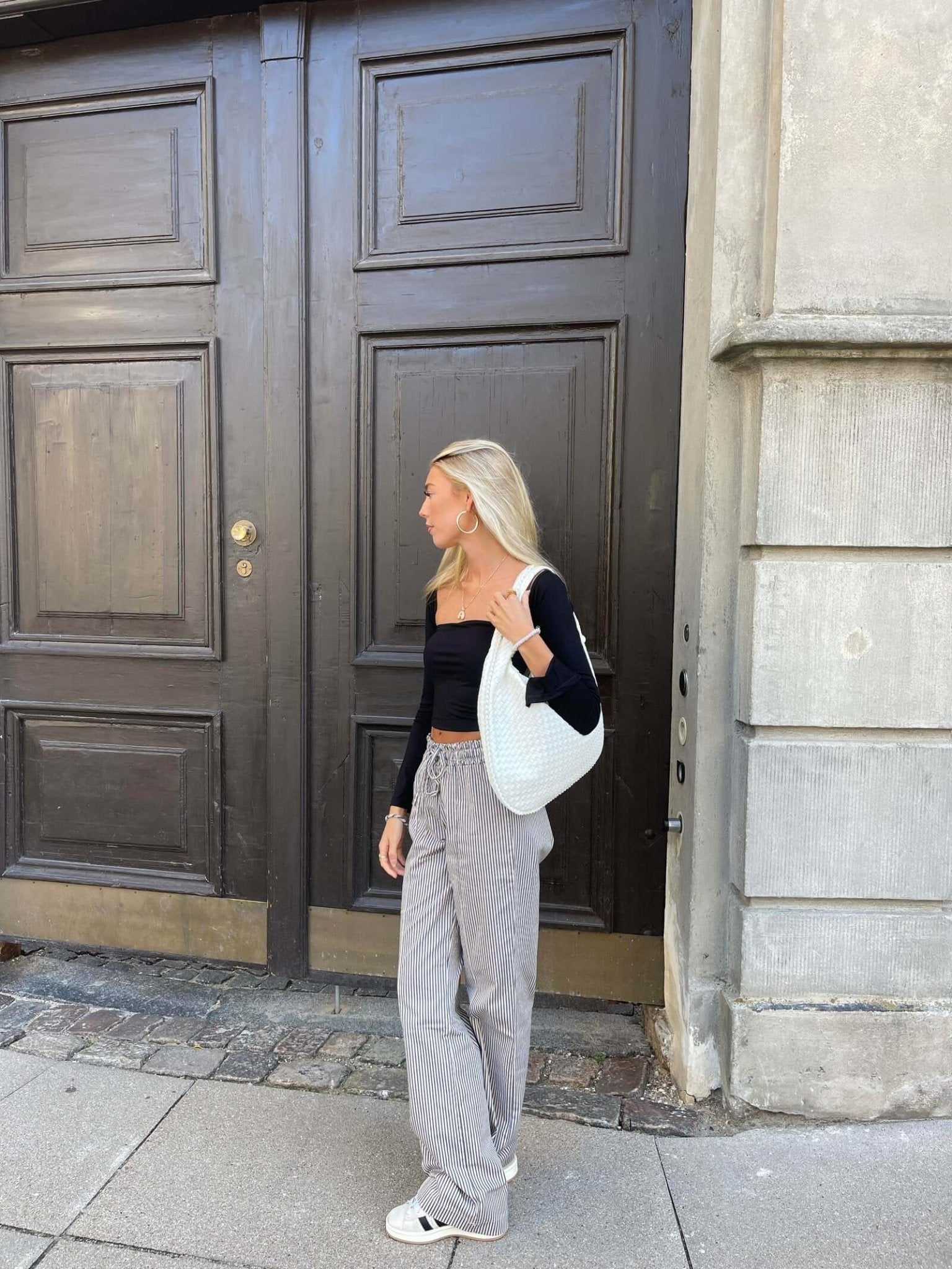 Isabella Woven Hobo Shoulder Bag