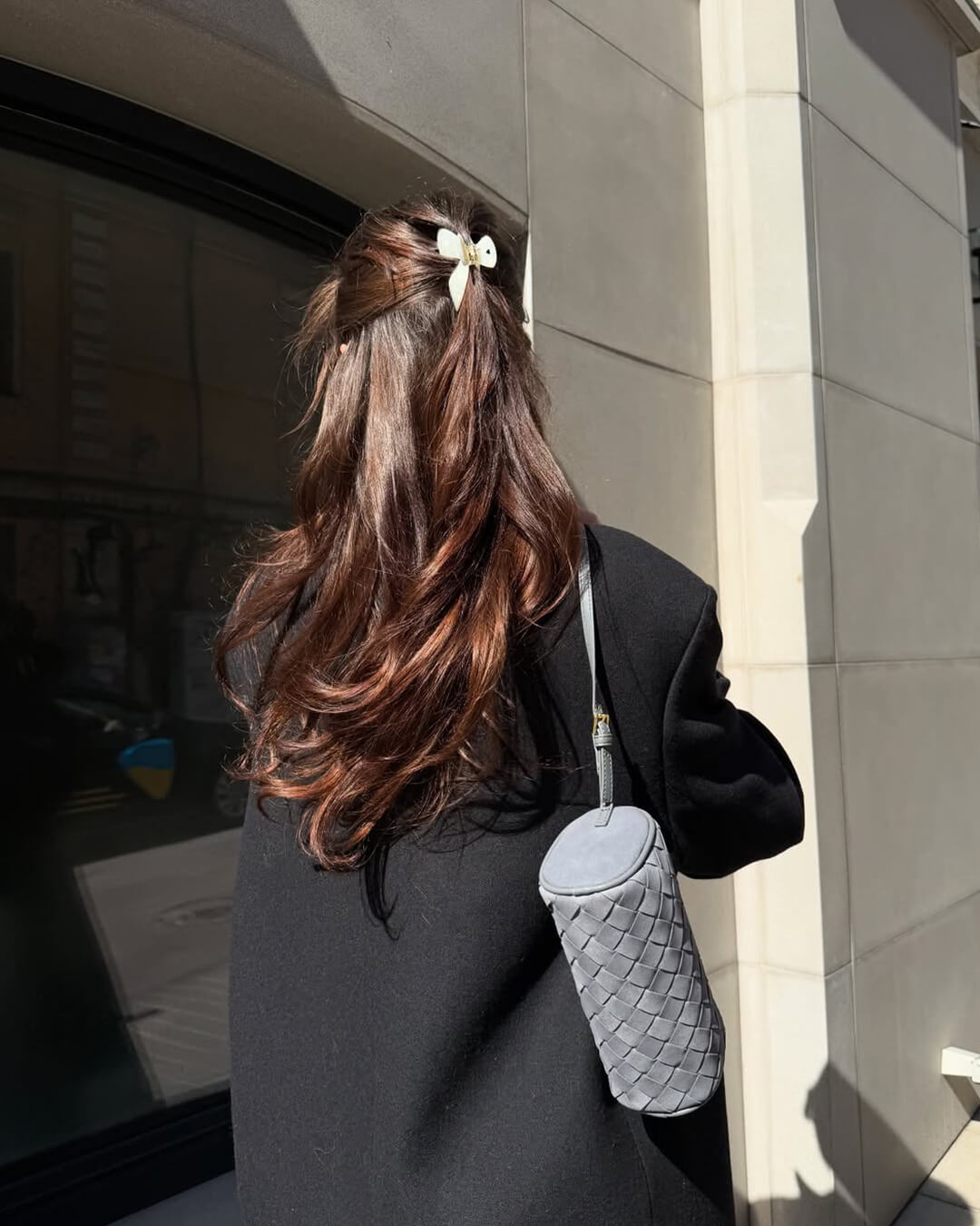 Jessica Woven Suede Shoulder Bag