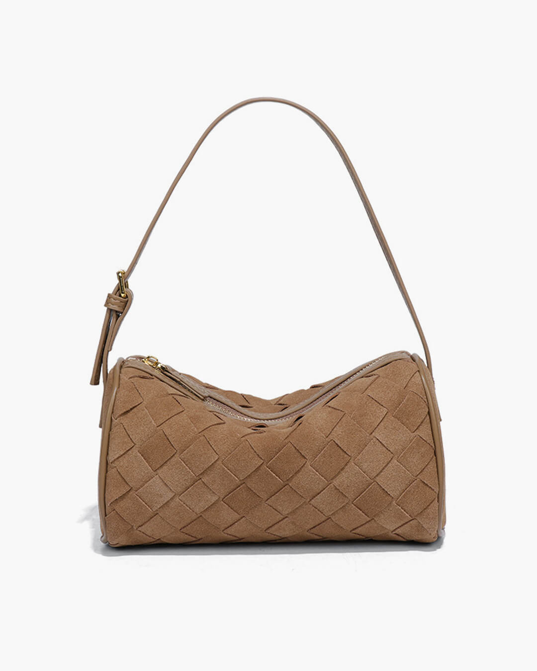 Jessica Woven Suede Shoulder Bag