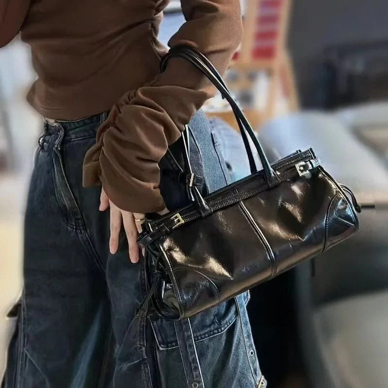 Luna Belt-Detail Shoulder Bag