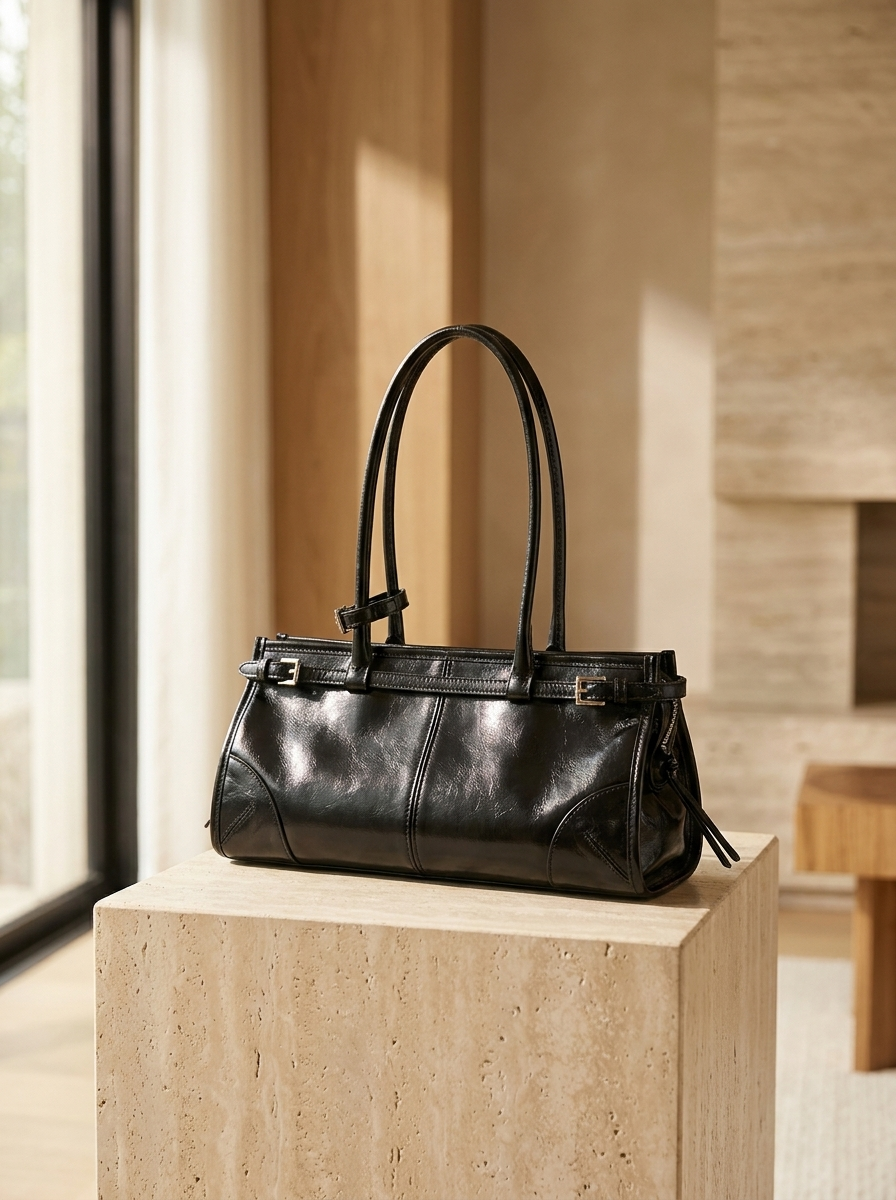 Luna Belt-Detail Shoulder Bag