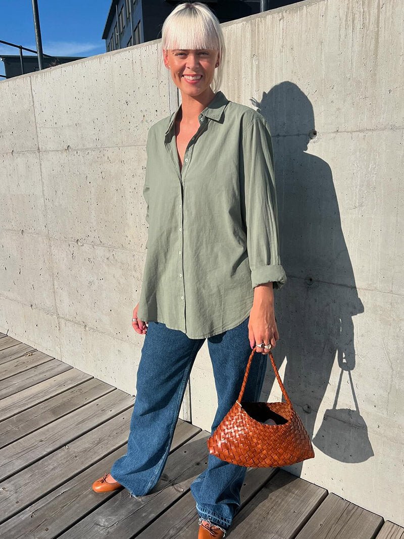 Madeleine Woven Shoulder Handbag