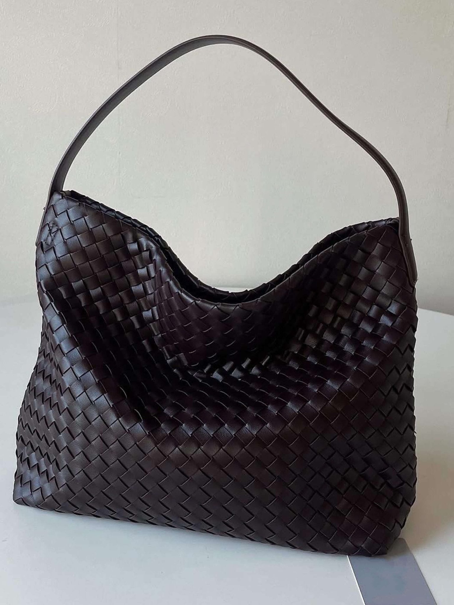 Margaret Woven Hobo Tote Bag