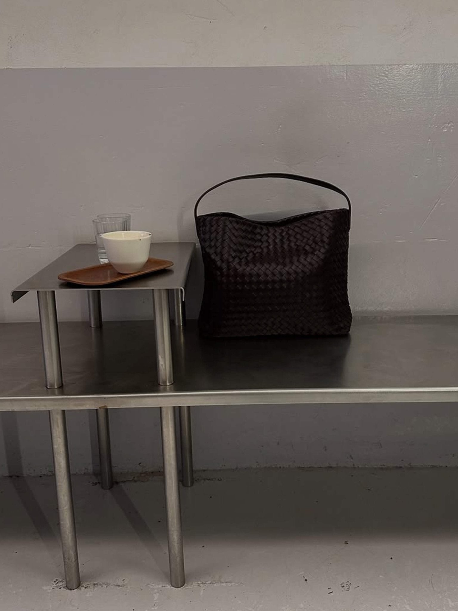 Margaret Woven Hobo Tote Bag