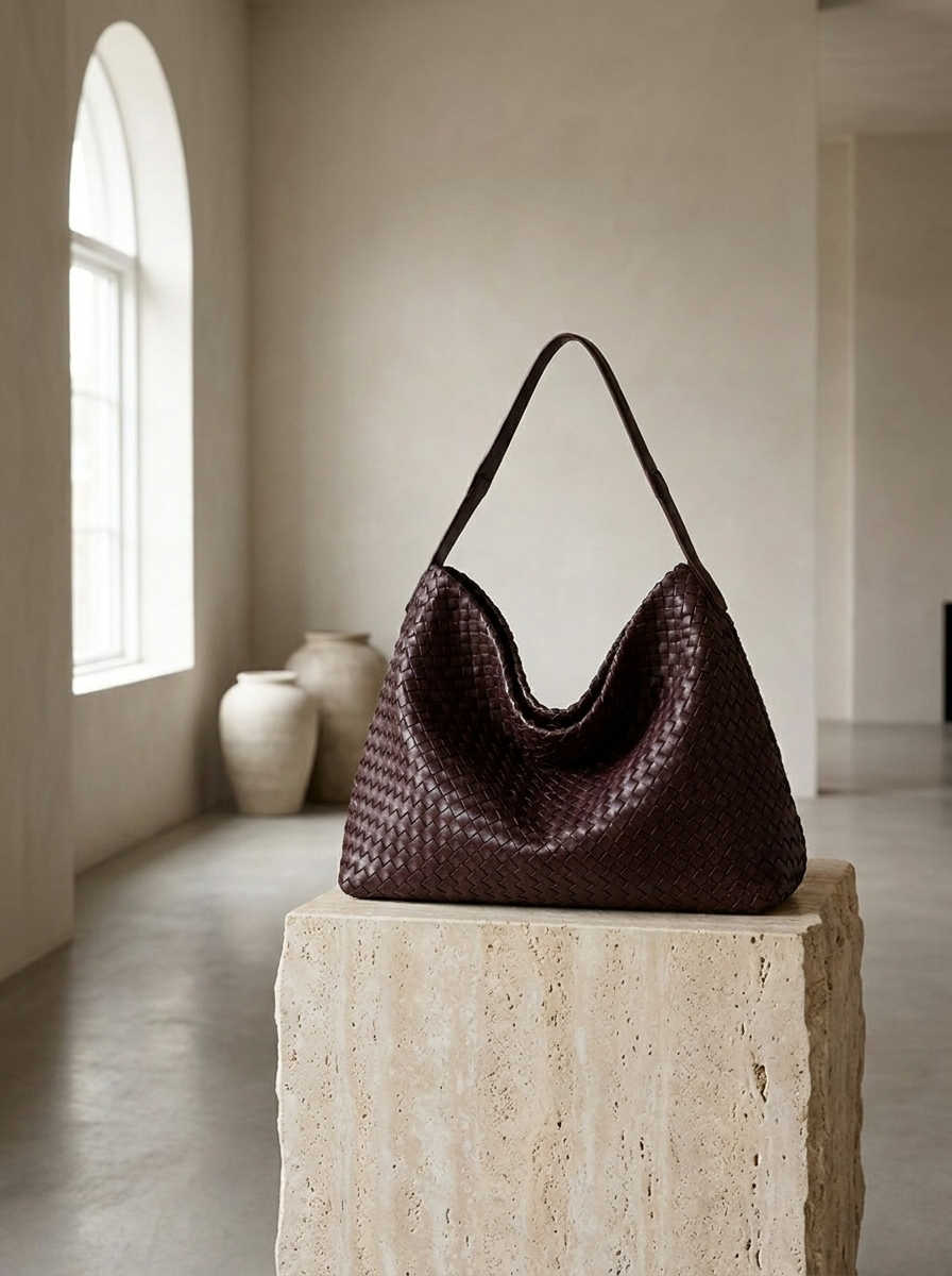 Margaret Woven Hobo Tote Bag