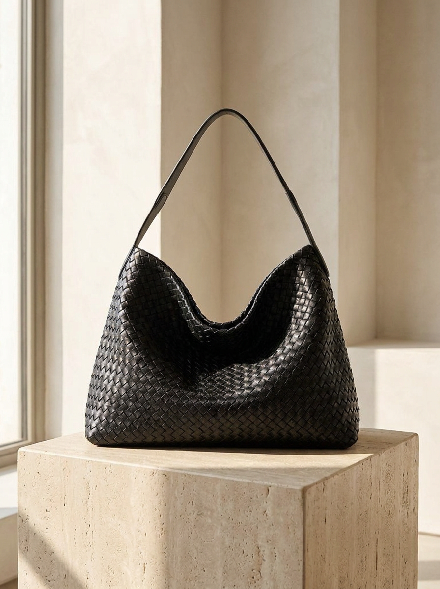 Margaret Woven Hobo Tote Bag