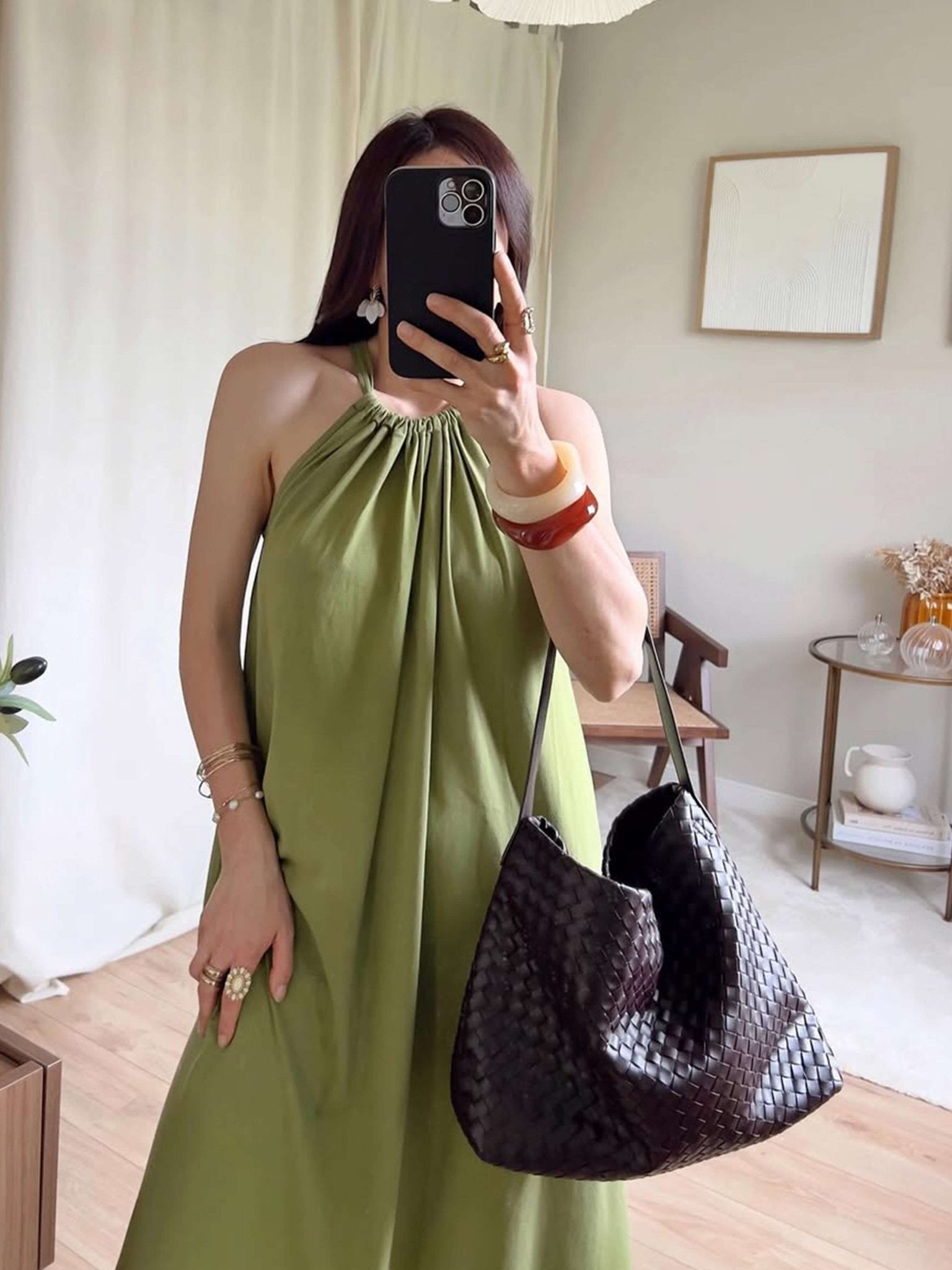 Margaret Woven Hobo Tote Bag