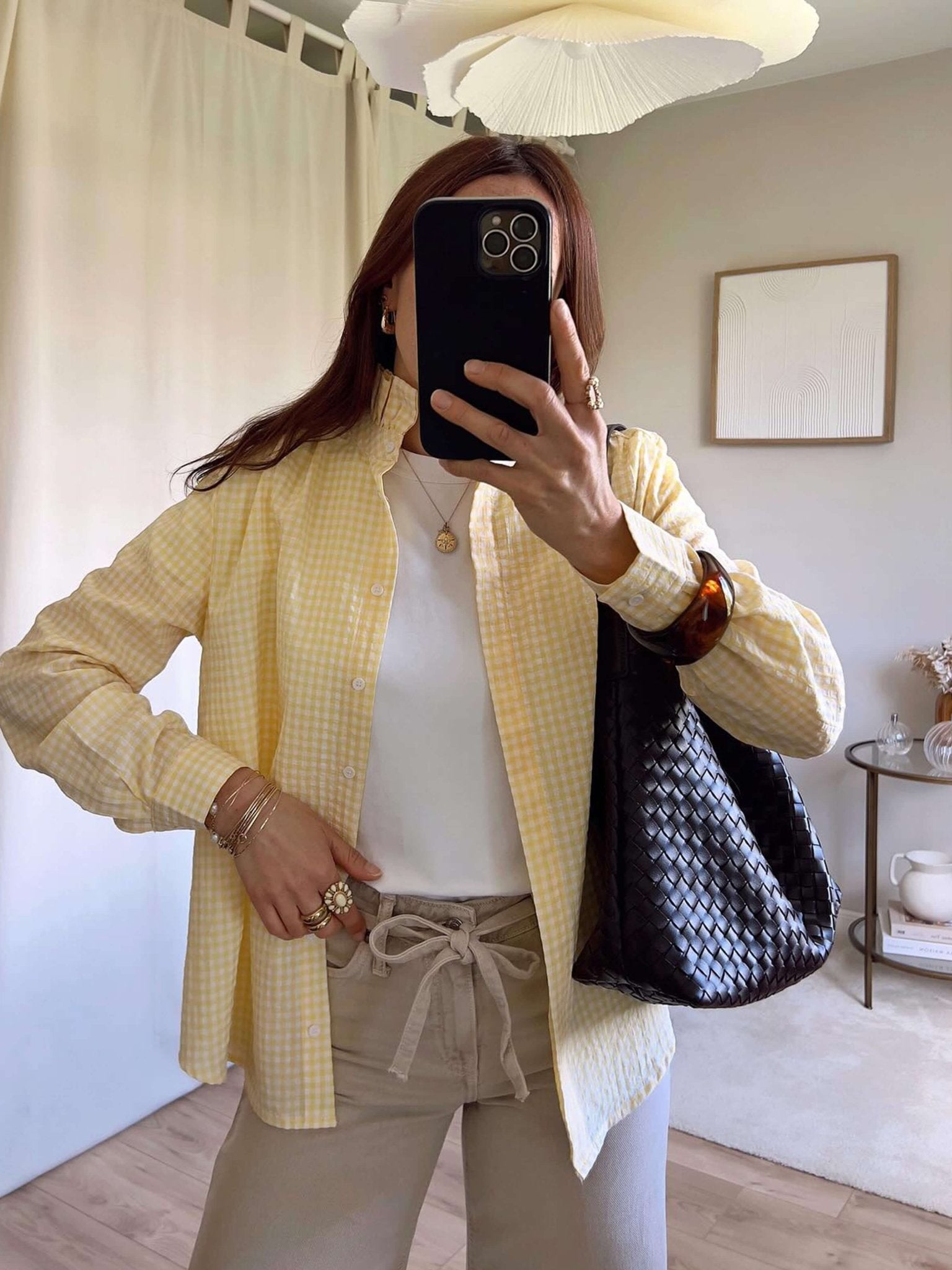 Margaret Woven Hobo Tote Bag