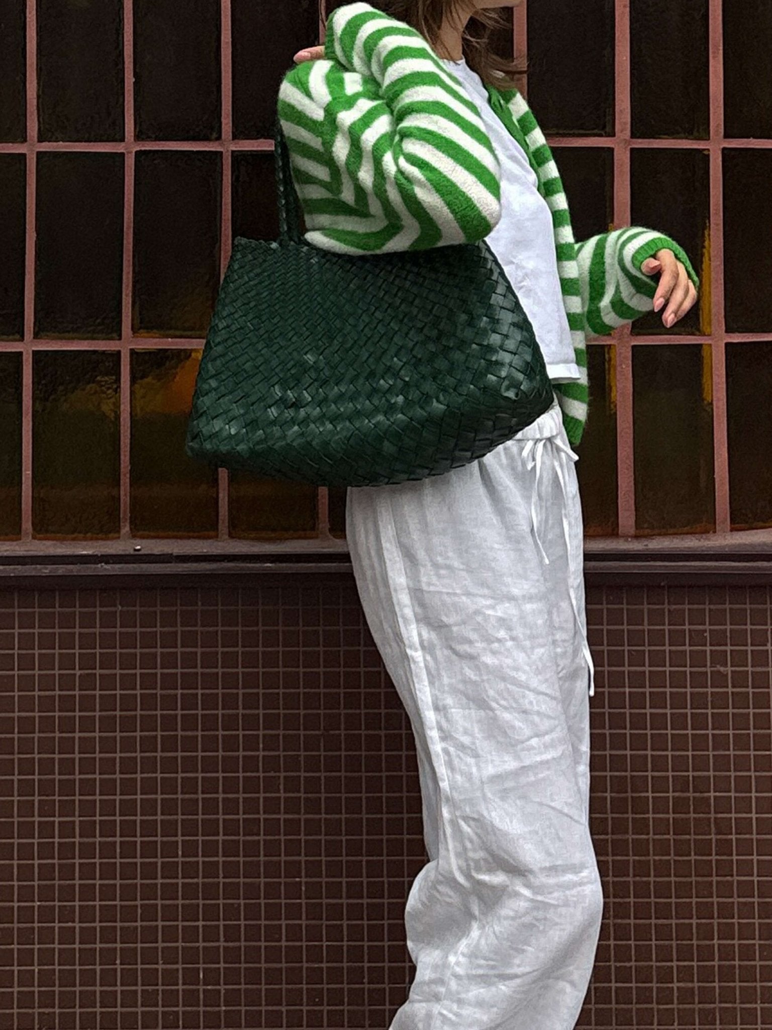 Marissa Oversized Woven Tote Bag