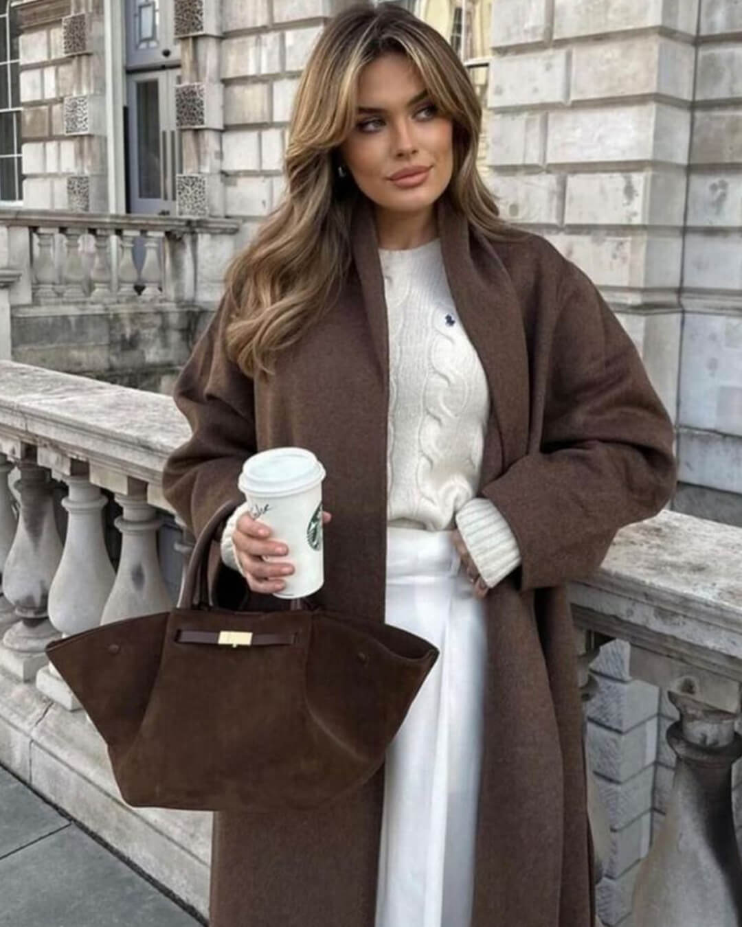 Melanie Suede Tote Handbag