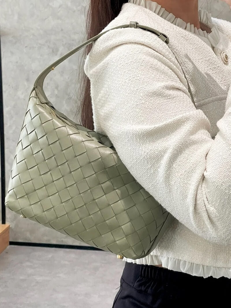 Mica Mini Woven Shoulder Bag