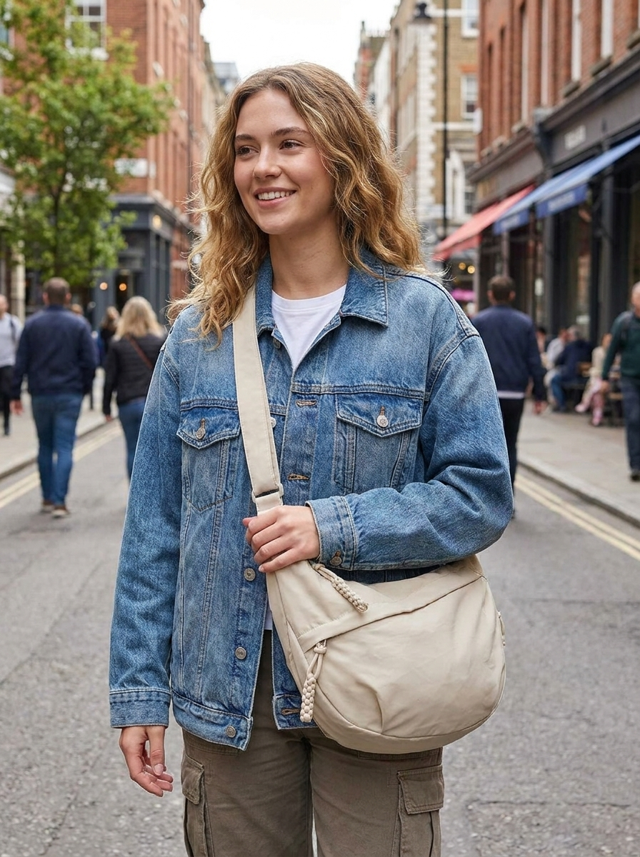 Nova Lightweight Crescent Shoulder Bag