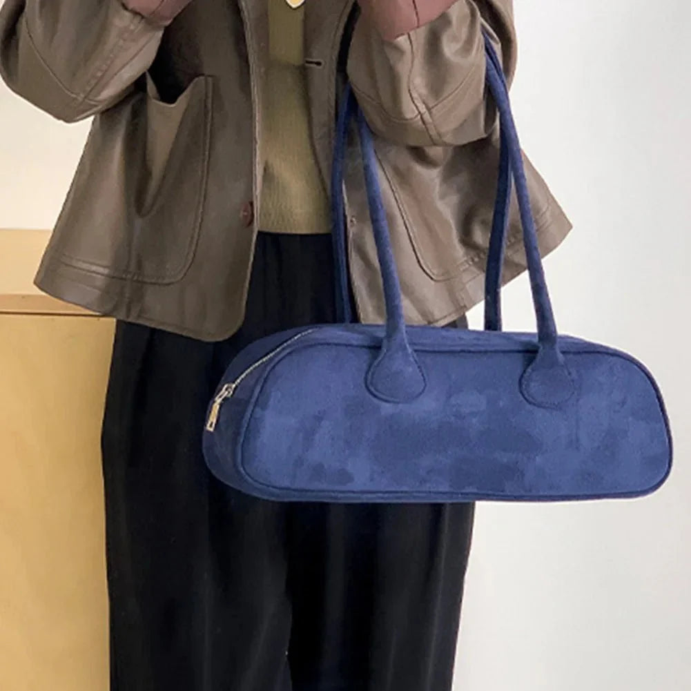 Pauleen Suede Baguette Shoulder Bag