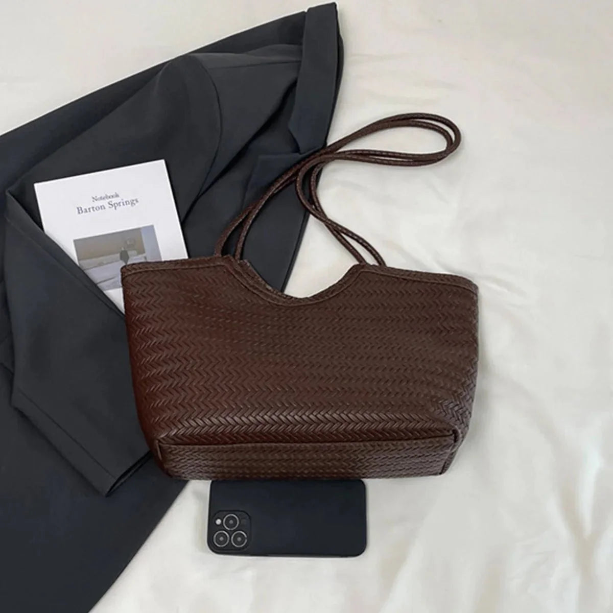 Riona Woven Everyday Tote Bag